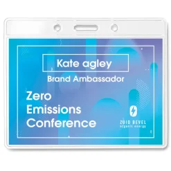 Gift Campaign Portabadge personalizzato con logo senza nastro Pass></noscript> Lanyard E Porta Badge Personalizzati