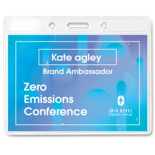 Gift Campaign Portabadge personalizzato con logo senza nastro Pass> Lanyard E Porta Badge Personalizzati