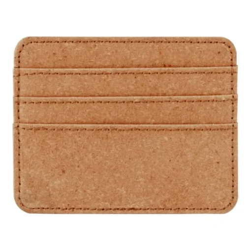 Gift Campaign Portabiglietti da visita personalizzati in pelle riciclata con tre tasche> Porta Biglietti Da Visita