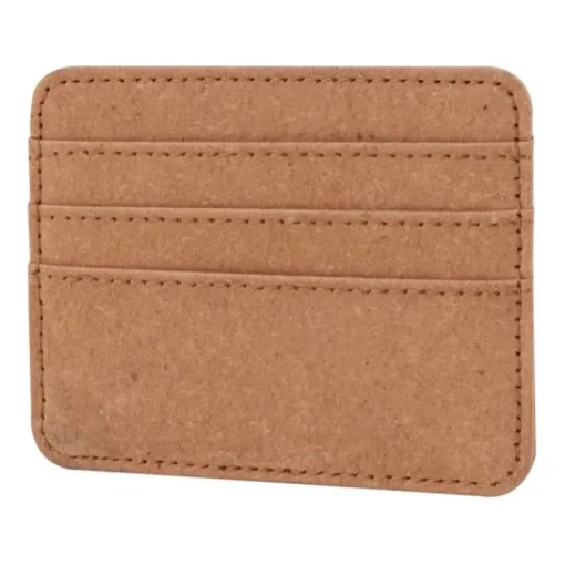 Gift Campaign Portabiglietti da visita personalizzati in pelle riciclata con tre tasche> Porta Biglietti Da Visita