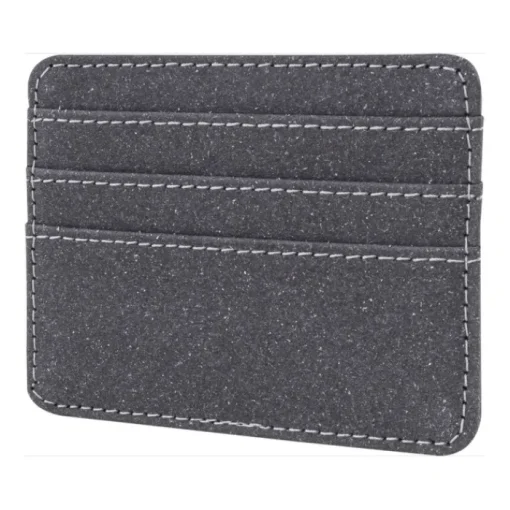 Gift Campaign Portabiglietti da visita personalizzati in pelle riciclata con tre tasche> Porta Biglietti Da Visita