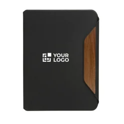 Gift Campaign Portablocco con copertina rigida in noce con carta 70 g/m2 A4 a righe><noscript><img width=