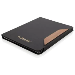 Gift Campaign Portablocco con copertina rigida in noce con carta 70 g/m2 A4 a righe><noscript><img width=