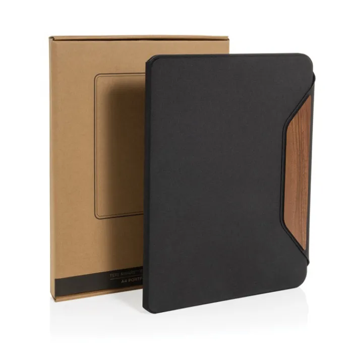 Gift Campaign Portablocco con copertina rigida in noce con carta 70 g/m2 A4 a righe> Portadocumenti Personalizzati