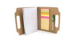 Gift Campaign Portablocco con fogli neutri post-it e penna cartone riciclato Voyage> Block Notes|Taccuini Tascabili E Quadernini A6