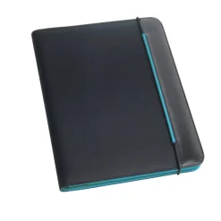 Gift Campaign Portablocco con logo bicolore fogli bianchi e tasca con patta Colors></noscript> Portadocumenti Personalizzati