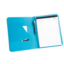Gift Campaign Portablocco con logo bicolore fogli bianchi e tasca con patta Colors></noscript> Portadocumenti Personalizzati