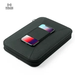 Gift Campaign Portablocco con logo con caricatore wireless 4000 mAh Wireless> Portadocumenti Personalizzati