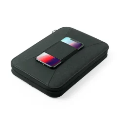 Gift Campaign Portablocco con logo con caricatore wireless 4000 mAh Wireless> Portadocumenti Personalizzati
