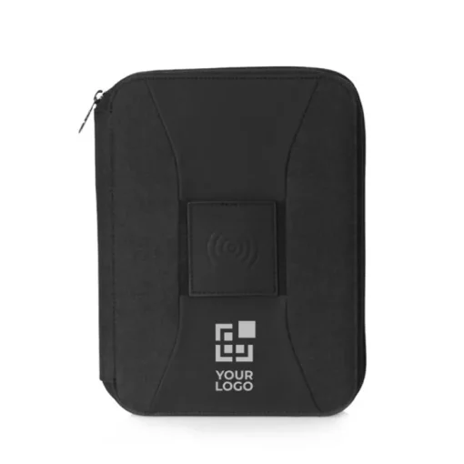 Gift Campaign Portablocco con logo con caricatore wireless 4000 mAh Wireless> Portadocumenti Personalizzati