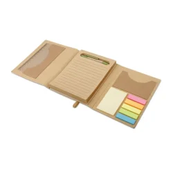 Gift Campaign Portablocco con logo risma righello e memo sticker PocketDesk> Post-It E Memo|Taccuini Tascabili E Quadernini A6