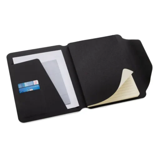 Gift Campaign Portablocco in RPET e noce con carta color crema A5 a righe Teri> Portadocumenti Personalizzati