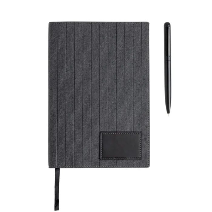 Gift Campaign Portablocco in similpelle con penna in metallo A5 fogli lisci> Quaderni A5