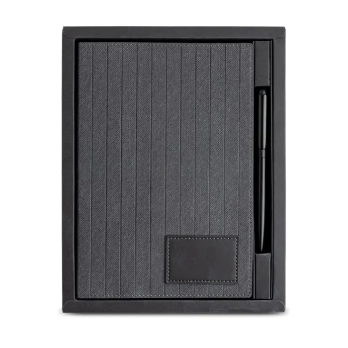 Gift Campaign Portablocco in similpelle con penna in metallo A5 fogli lisci> Quaderni A5