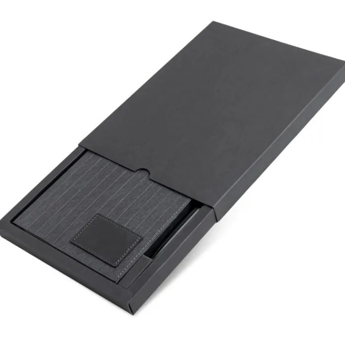 Gift Campaign Portablocco in similpelle con penna in metallo A5 fogli lisci> Quaderni A5