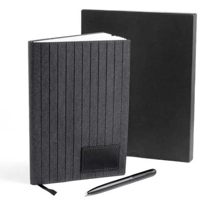 Gift Campaign Portablocco in similpelle con penna in metallo A5 fogli lisci> Quaderni A5