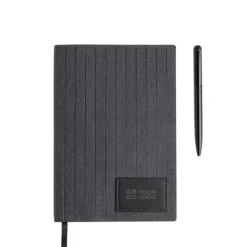 Gift Campaign Portablocco in similpelle con penna in metallo A5 fogli lisci><noscript><img width=