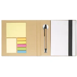 Gift Campaign Portablocco post it con logo e penna RecycloSet> Post-It E Memo