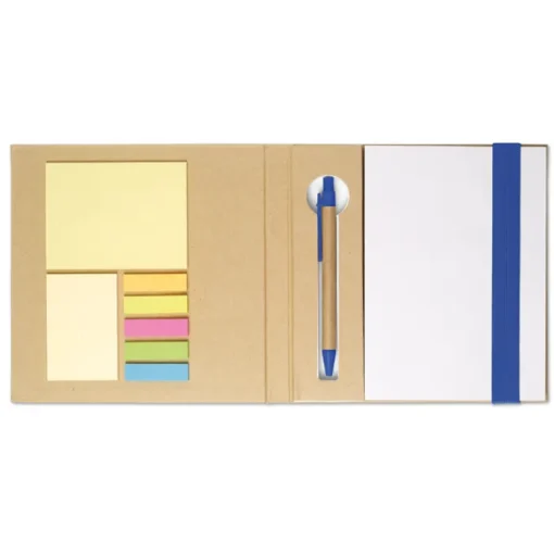 Gift Campaign Portablocco post it con logo e penna RecycloSet> Post-It E Memo