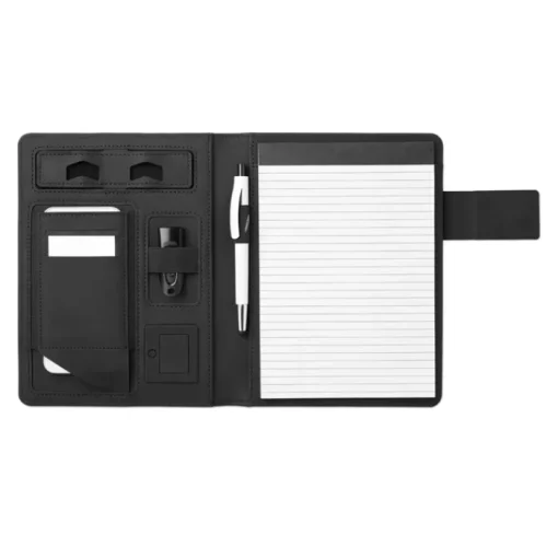 Gift Campaign Portablocco promozionale A5 con powerbank 4000 mAh TechNote> Portadocumenti Personalizzati
