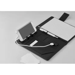 Gift Campaign Portablocco promozionale A5 con powerbank 4000 mAh TechNote></noscript> Portadocumenti Personalizzati