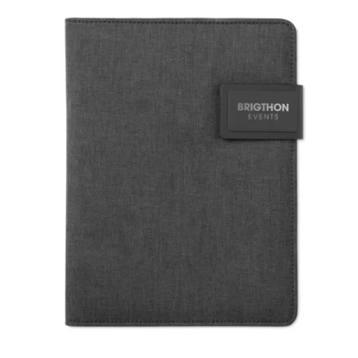 Gift Campaign Portablocco promozionale A5 con powerbank 4000 mAh TechNote> Portadocumenti Personalizzati