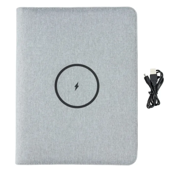 Gift Campaign Portablocco pubblicitario ricarica wireless e più tasche Pro Wireless> Portadocumenti Personalizzati