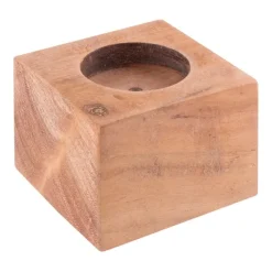 Gift Campaign Portacandela in di acacia con candela da 10 gr Acacia> Candele