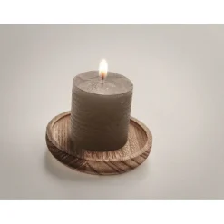 Gift Campaign Portacandele in legno con candela profumata alla vaniglia Wooden></noscript> Candele