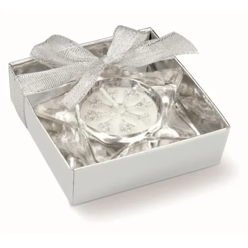 Gift Campaign Portacandele in vetro a forma di stella in scatola regalo Crystal> Gadget Natalizi