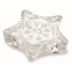 Gift Campaign Portacandele in vetro a forma di stella in scatola regalo Crystal> Gadget Natalizi