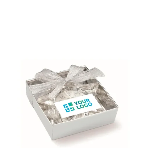 Gift Campaign Portacandele in vetro a forma di stella in scatola regalo Crystal> Gadget Natalizi