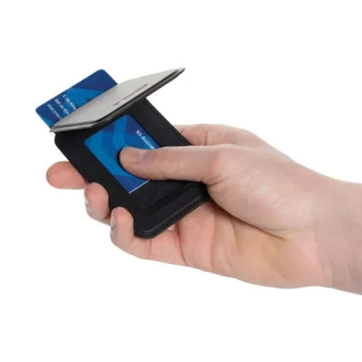 Gift Campaign Portacarte con supporto magnetico per cellulare in pelle sintetica> Portafogli