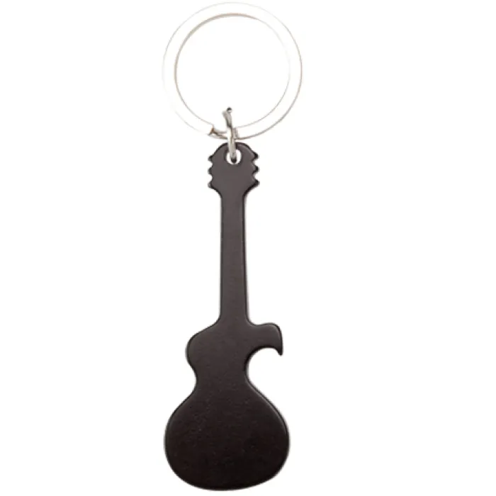 Gift Campaign Portachiavi a forma di chitarra 4 colori con apribottiglie Guitar> Portachiavi Apribottiglie