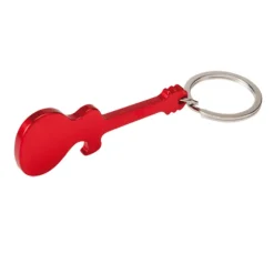 Gift Campaign Portachiavi a forma di chitarra 4 colori con apribottiglie Guitar></noscript> Portachiavi Apribottiglie