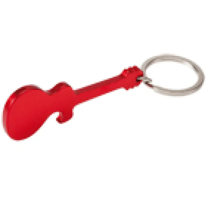 Gift Campaign Portachiavi a forma di chitarra 4 colori con apribottiglie Guitar> Portachiavi Apribottiglie