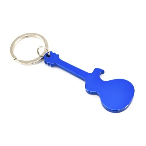 Gift Campaign Portachiavi a forma di chitarra 4 colori con apribottiglie Guitar> Portachiavi Apribottiglie