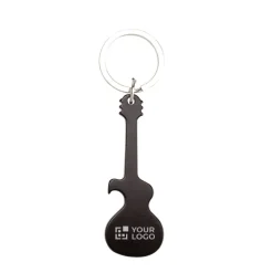 Gift Campaign Portachiavi a forma di chitarra 4 colori con apribottiglie Guitar></noscript> Portachiavi Apribottiglie