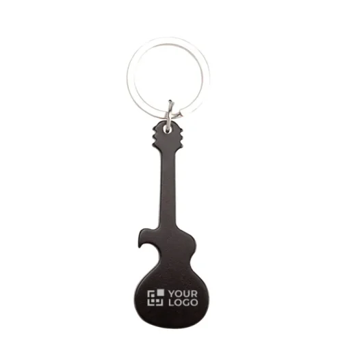 Gift Campaign Portachiavi a forma di chitarra 4 colori con apribottiglie Guitar> Portachiavi Apribottiglie