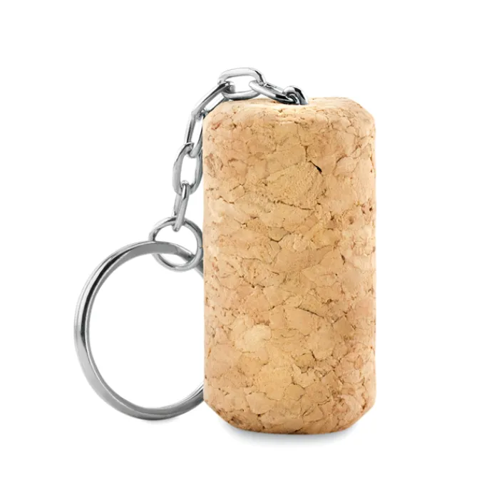 Gift Campaign Portachiavi a forma di tappo di sughero con anello Vino> Portachiavi In Legno