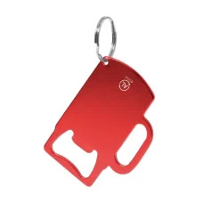 Gift Campaign Portachiavi apribottiglie alluminio riciclato GRS a forma di boccale></noscript> Portachiavi Apribottiglie