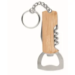 Gift Campaign Portachiavi apribottiglie e cavatappi in acciaio e bambù> Altri Attrezzi