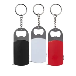 Gift Campaign Portachiavi apribottiglie personalizzati con torcia a Led e metro da 1m></noscript> Portachiavi Apribottiglie
