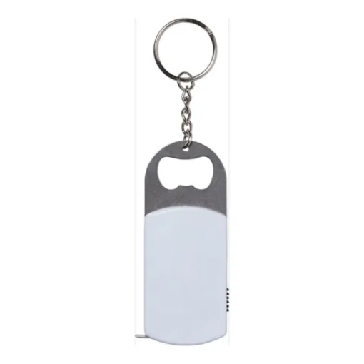 Gift Campaign Portachiavi apribottiglie personalizzati con torcia a Led e metro da 1m> Portachiavi Apribottiglie