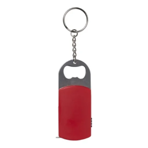 Gift Campaign Portachiavi apribottiglie personalizzati con torcia a Led e metro da 1m> Portachiavi Apribottiglie