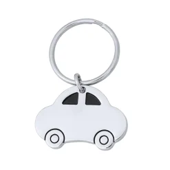 Gift Campaign Portachiavi aziendale a forma di auto per incisione con anello Car></noscript> Gadget Per Auto|Portachiavi In Metallo