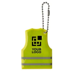 Gift Campaign Portachiavi aziendale catarifrangente a forma di gilet Alta Visibilità> Gadget Per Auto