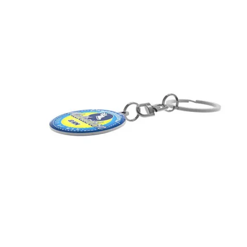 Gift Campaign Portachiavi aziendale sottile con stampa ambo i lati Sublim Round> Portachiavi In Metallo