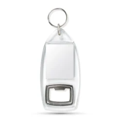 Gift Campaign Portachiavi con apribottiglie personalizzabile con inserto di carta> Portachiavi Apribottiglie
