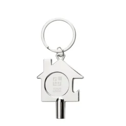 Gift Campaign Portachiavi con chiave di sfiato gettone e apribottiglie in zinco RCS><noscript><img width=